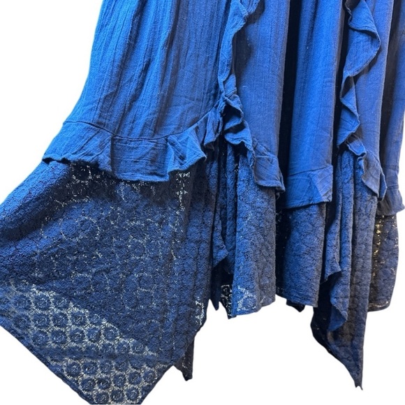 NWT! $108 Free People Bring the Romance Handkerchief Boho Maxi Dress Size M - Picture 8 of 10